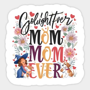 Best Golden Retriever Mom Ever Funny Dog Lover Sticker